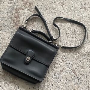 Coach Black Leather Women's Willis Bag